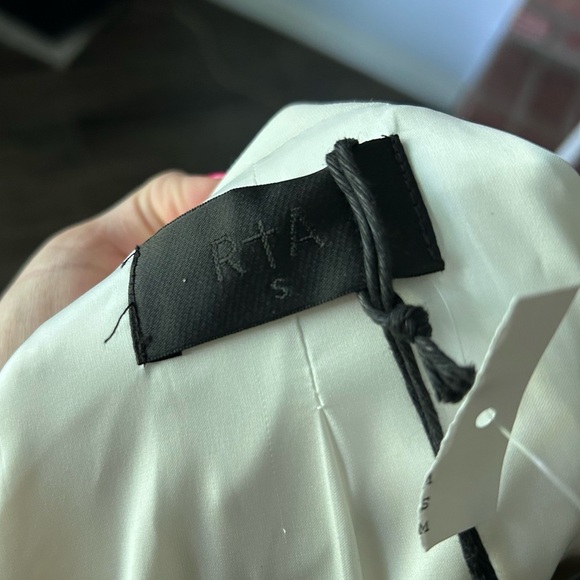 NWT RTA Denim Sasha Studded Blazer in White Stone Sz S - Picture 13 of 16